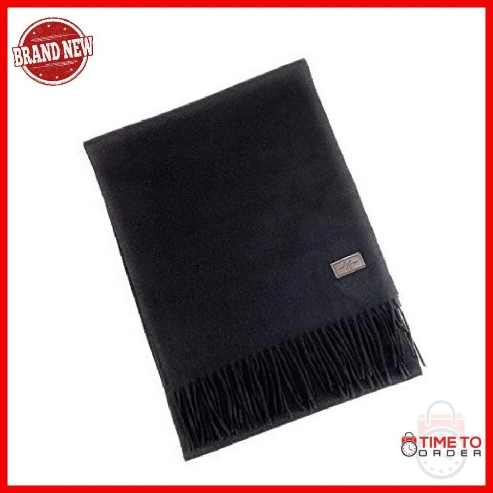 Ultra-Soft 100% Cashmere Men's Winter Scarf, 72x12 Inches